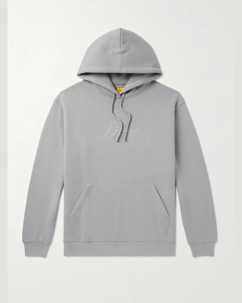 Dime Hoodie aus Jersey aus einer Baumwollmischung mit Logoprint Grau