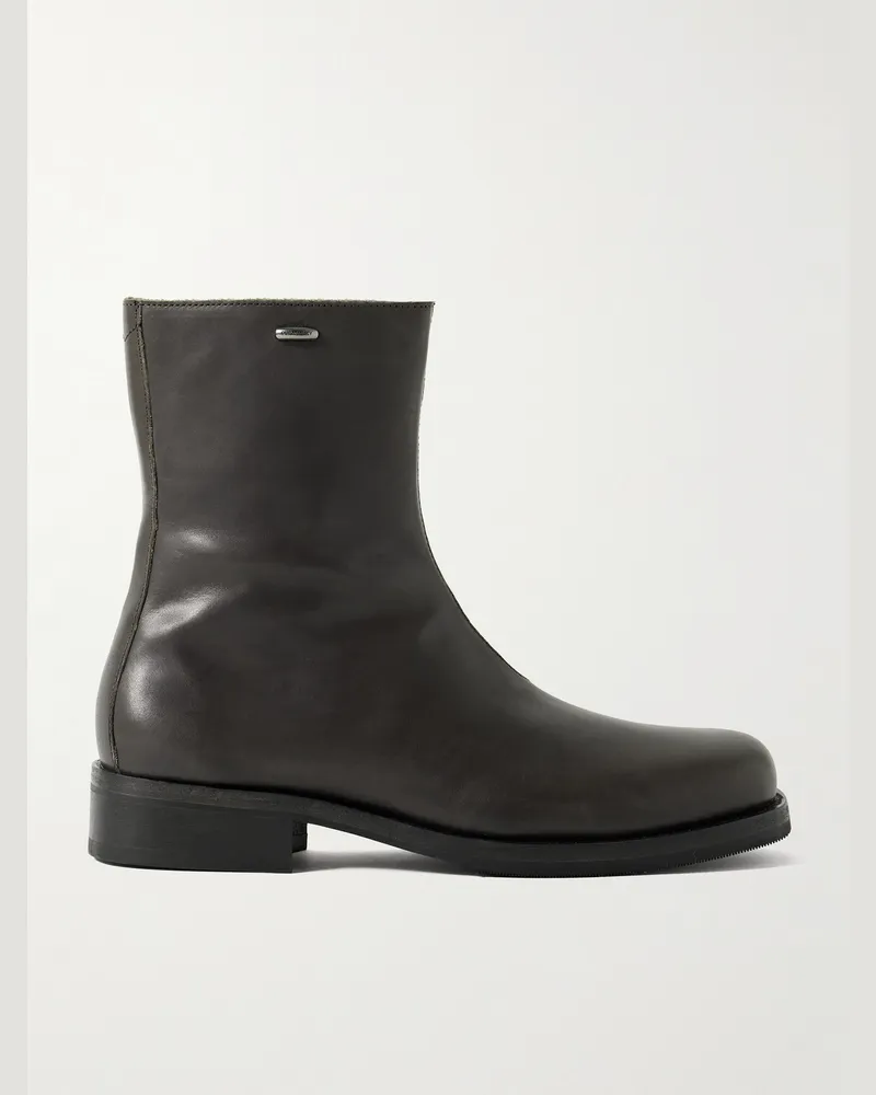 Our Legacy Camion Stiefel aus Leder Grau