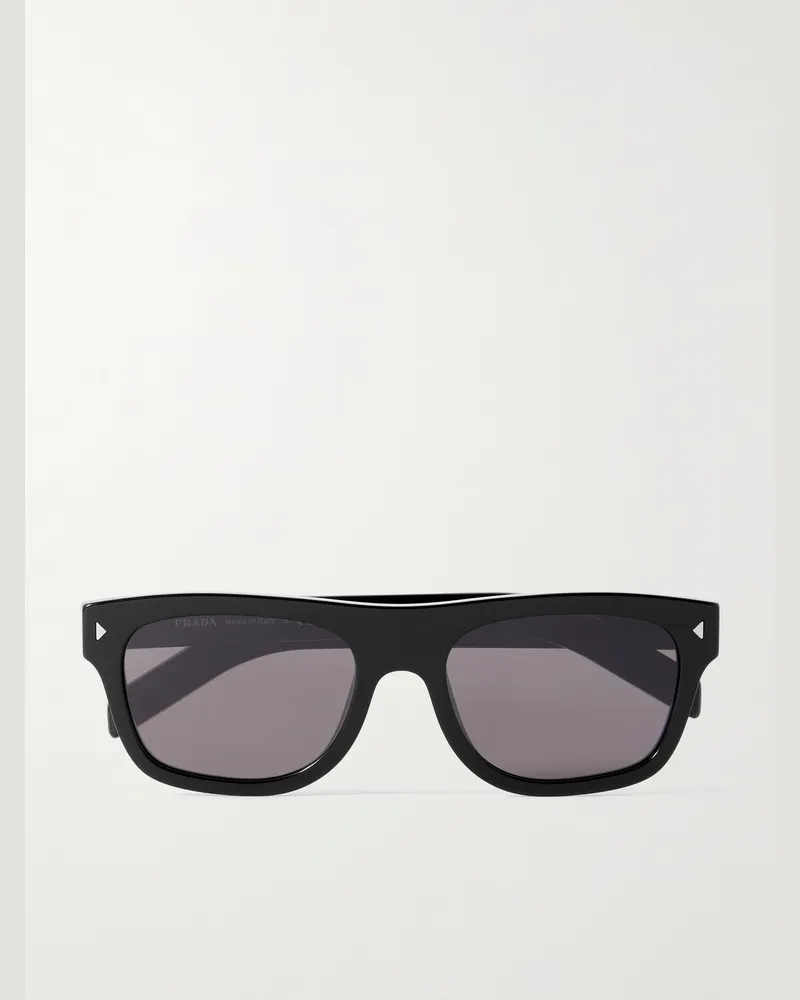 Prada D-Frame Acetate Sunglasses Black