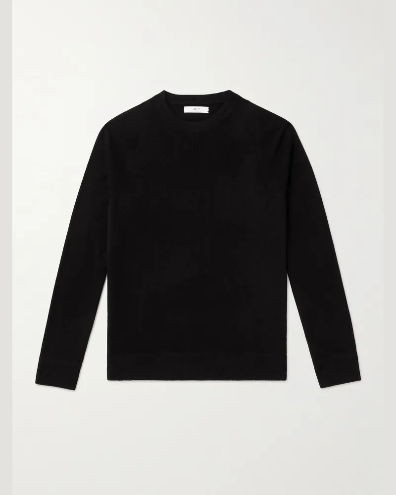 MR P. Pullover aus einer Woll-Kaschmirmischung Schwarz