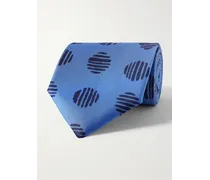 Krawatte aus bedrucktem Seiden-Twill, 8,5 cm