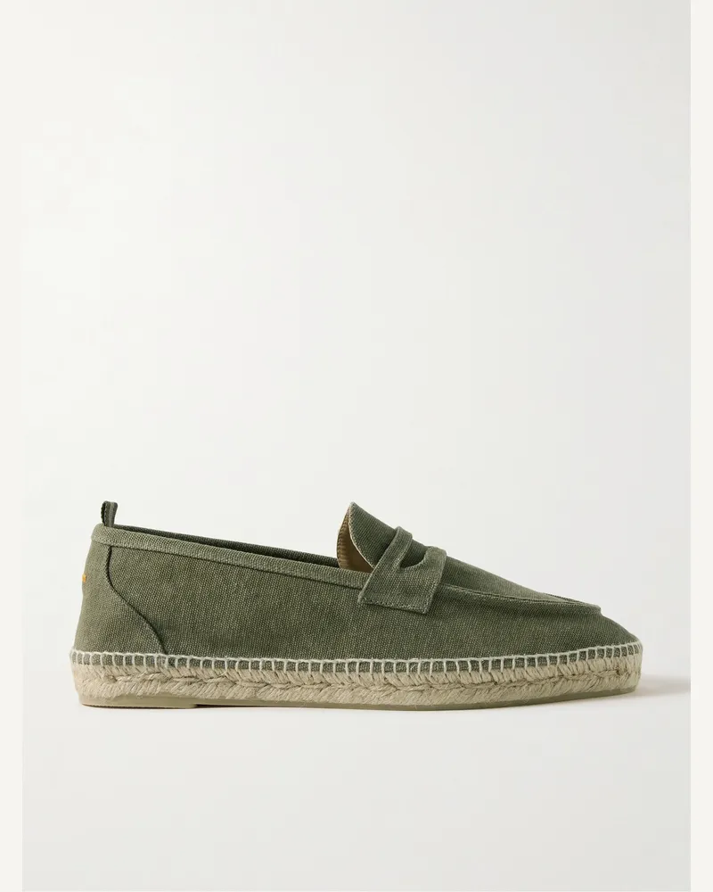 Castañer Nacho Canvas Espadrilles Green