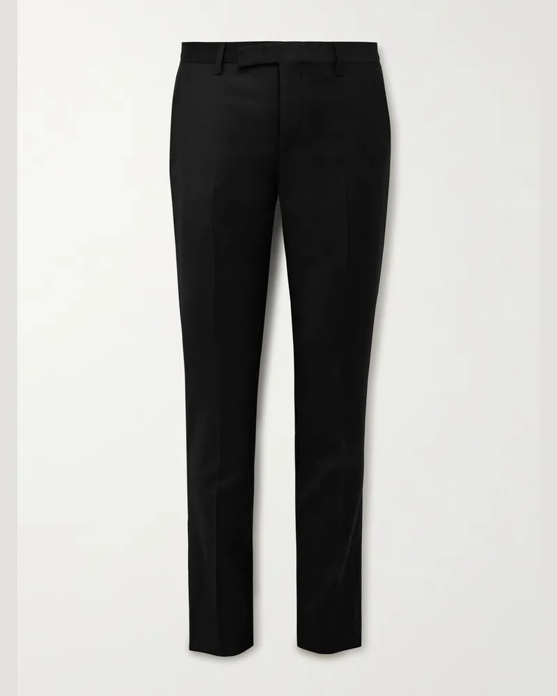Paul Smith Slim-Fit Wool and Cashmere-Blend Flannel Suit Trousers Black