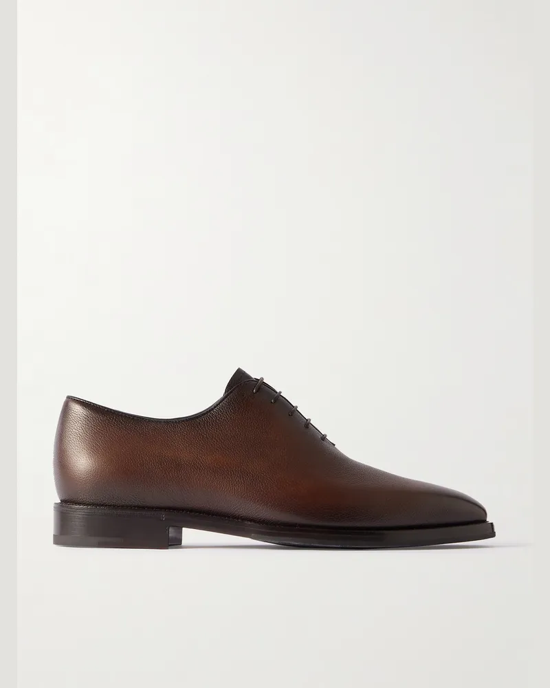 Berluti Alessandro Oxford-Schuhe aus vollnarbigem Venezia-Leder Braun
