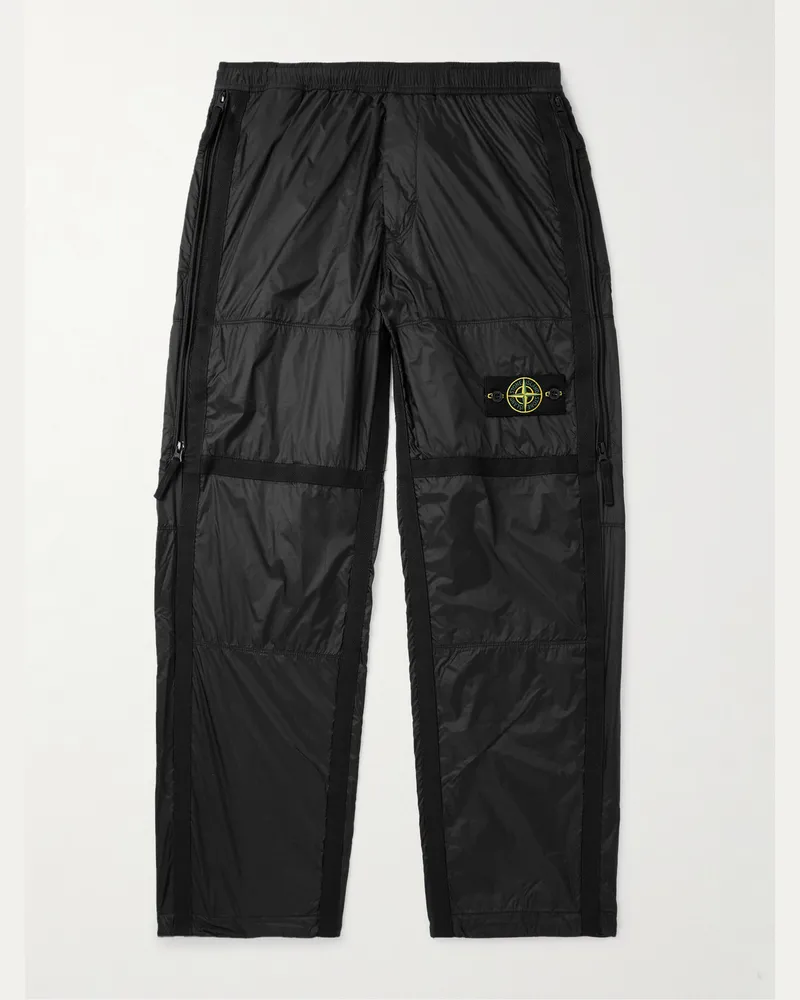 Stone Island Gerade geschnittene Jogginghose aus CORDURA®-Nylon-Ripstop mit Webband und Logodetail Grau