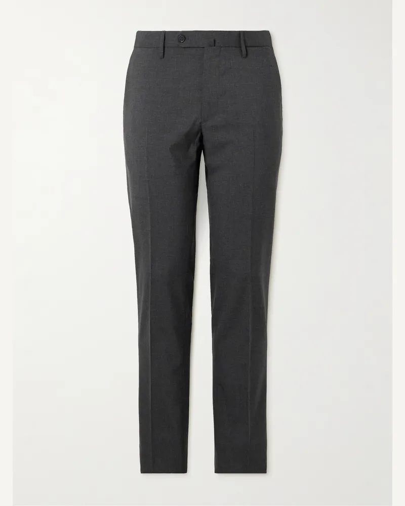 Incotex TeknoSartorial schmal geschnittene und schmaler zulaufende Hose aus Webstoff Grau