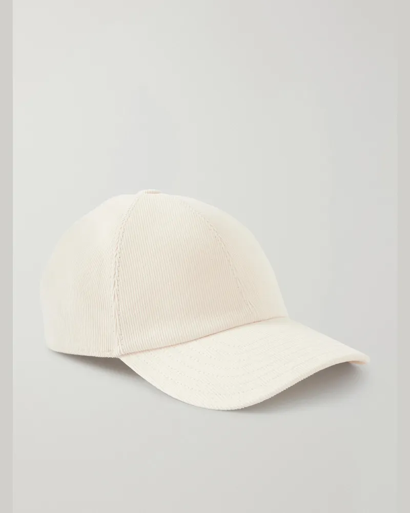 PURDEY Logo-Embroidered Cotton-Corduroy Baseball Cap Neutrals