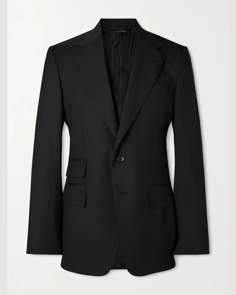 Tom Ford Shelton Sakko aus 120s-Wolle Schwarz