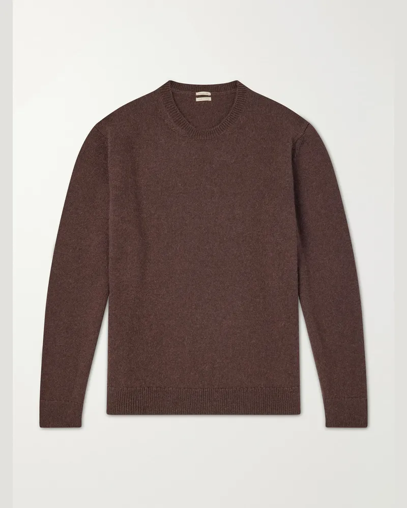 Massimo Alba Ares Cashmere and Alpaca-Blend Sweater Brown
