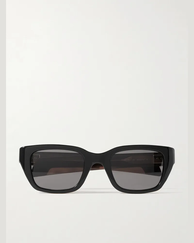 Bottega Veneta Ribbon Sonnenbrille mit eckigem Rahmen aus Azetat Schwarz