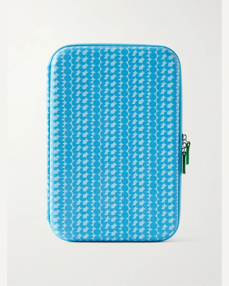 Garrett Leight Collector's Printed Glasses Case Blue