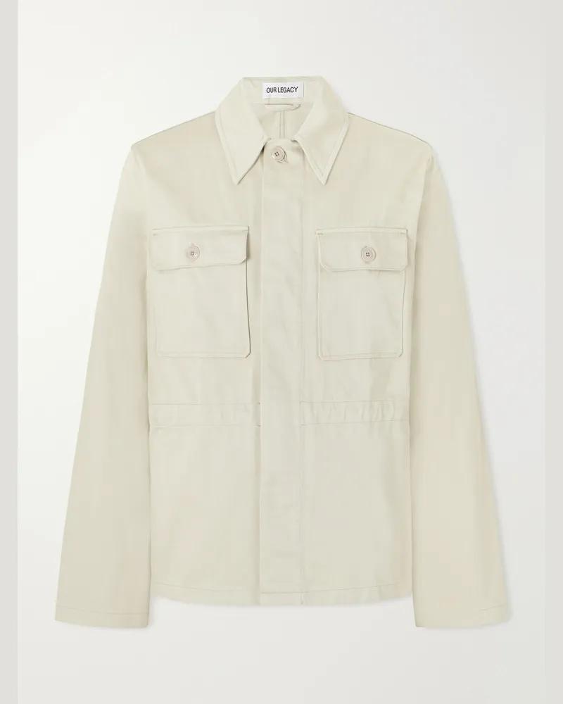 Our Legacy Unity Feldjacke aus Baumwollgabardine Neutral