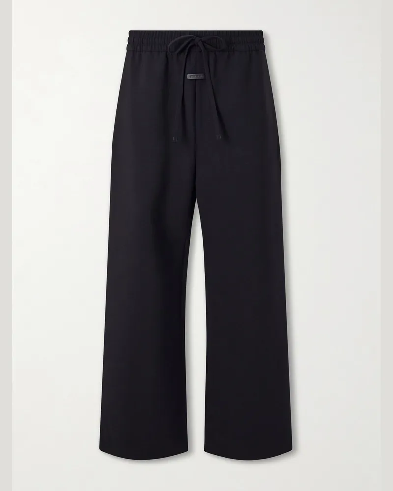 Fear of God Drawstring Wide-Leg Wool-Blend Trousers Black