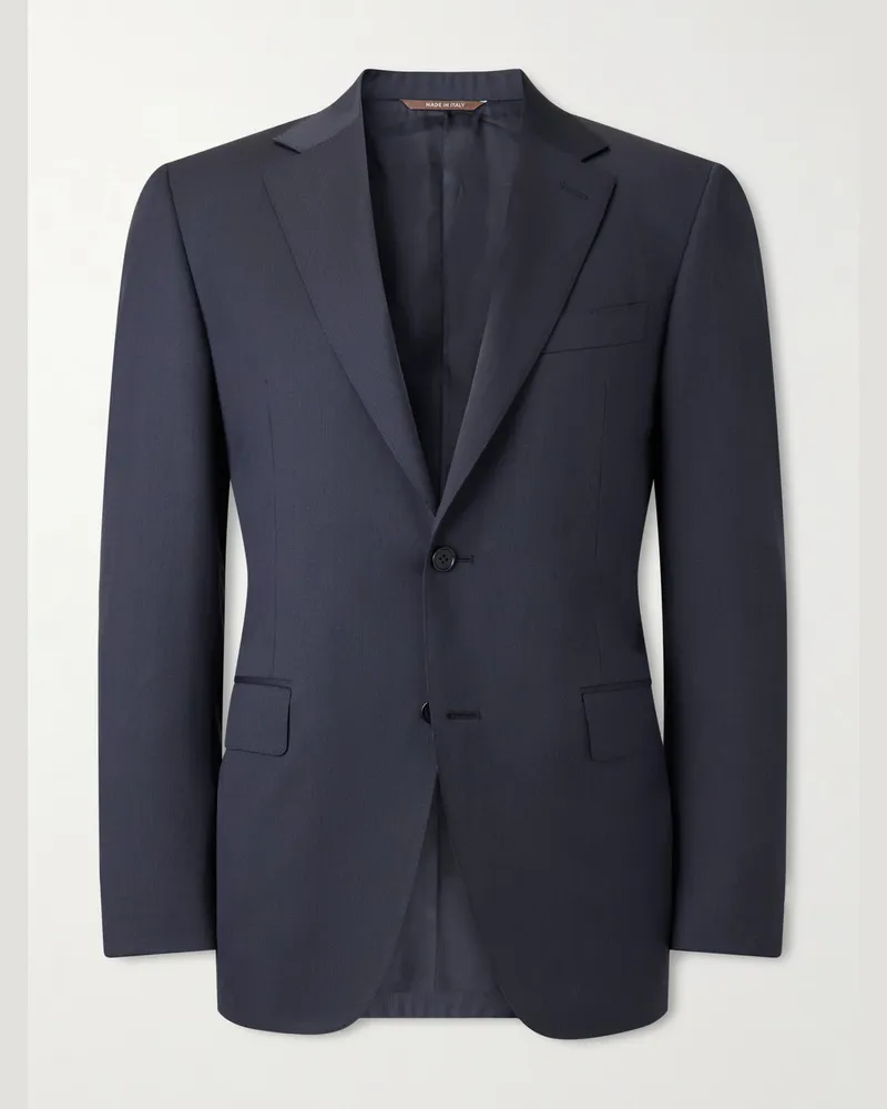 Canali Wool Suit Jacket Blue