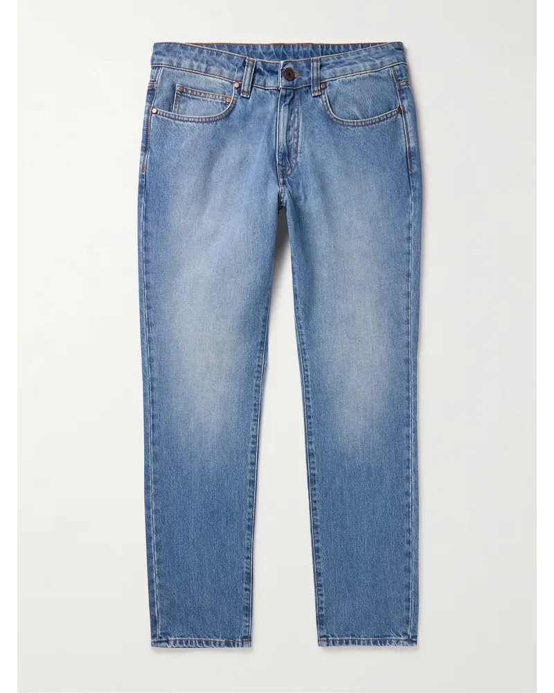 Boglioli Schmal geschnittene Jeans Blau