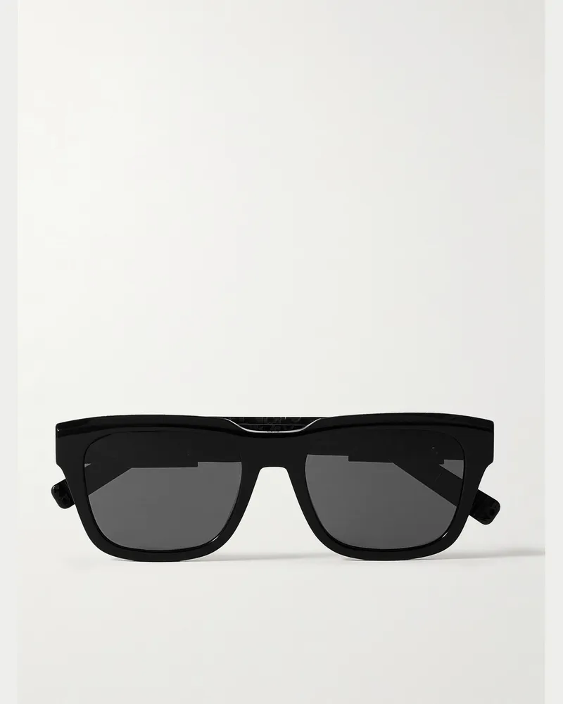 Dior DiorB23 S1I Sonnenbrille mit eckigem Rahmen aus Azetat Schwarz
