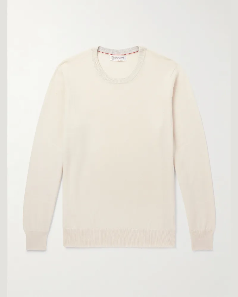 Brunello Cucinelli Pullover aus Kaschmir Neutral