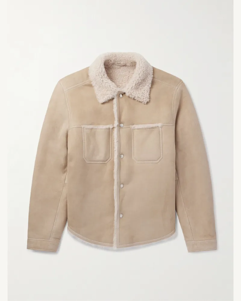 MR P. Jacke aus Shearling Neutral