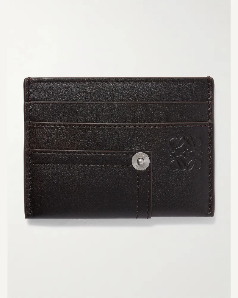 Loewe Panta Leather Cardholder Brown