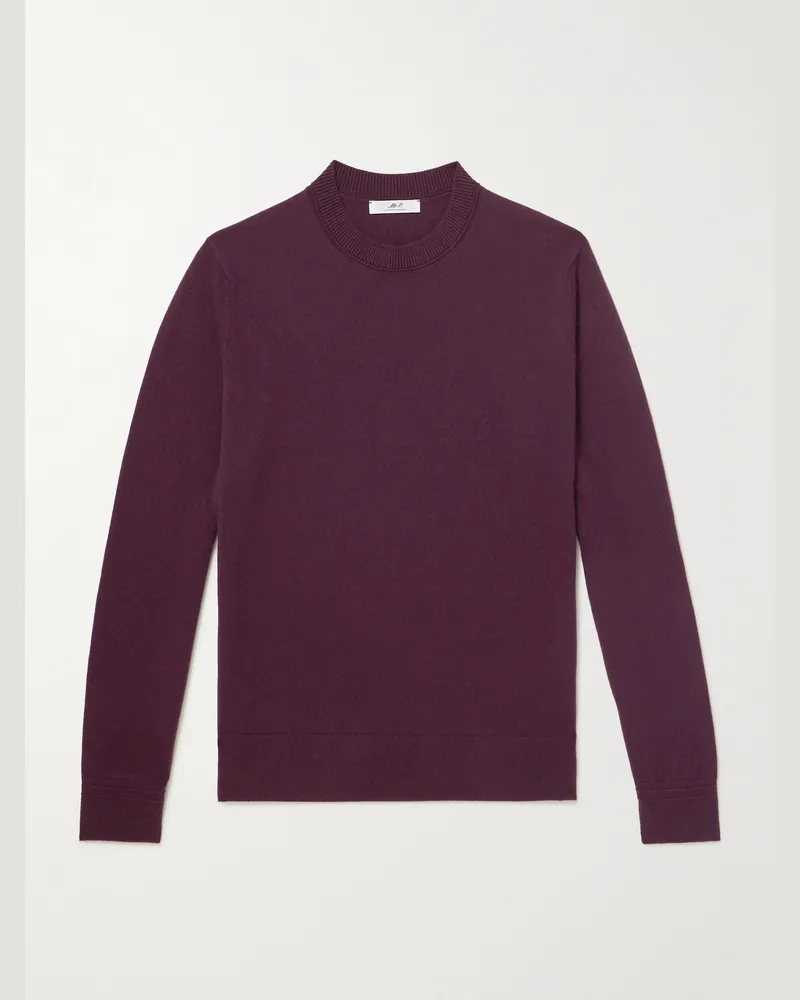 MR P. Curtis Cashmere Sweater Burgundy