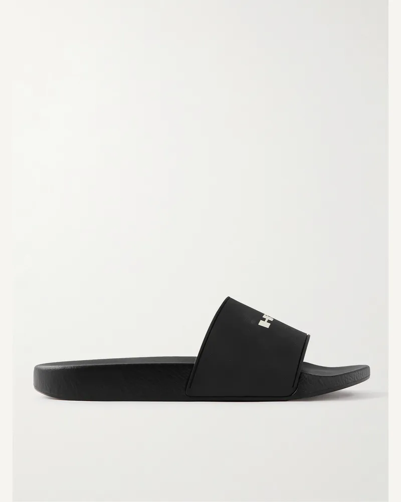 DRKSHDW by Rick Owens Pantoletten aus Gummi mit Logoprint Schwarz
