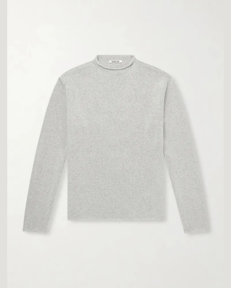 AURALEE Cashmere and Silk-Blend Sweater Green