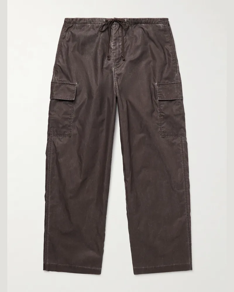 Our Legacy Way gerade geschnittene Cargohose aus Shell mit Kordelzugbund Braun