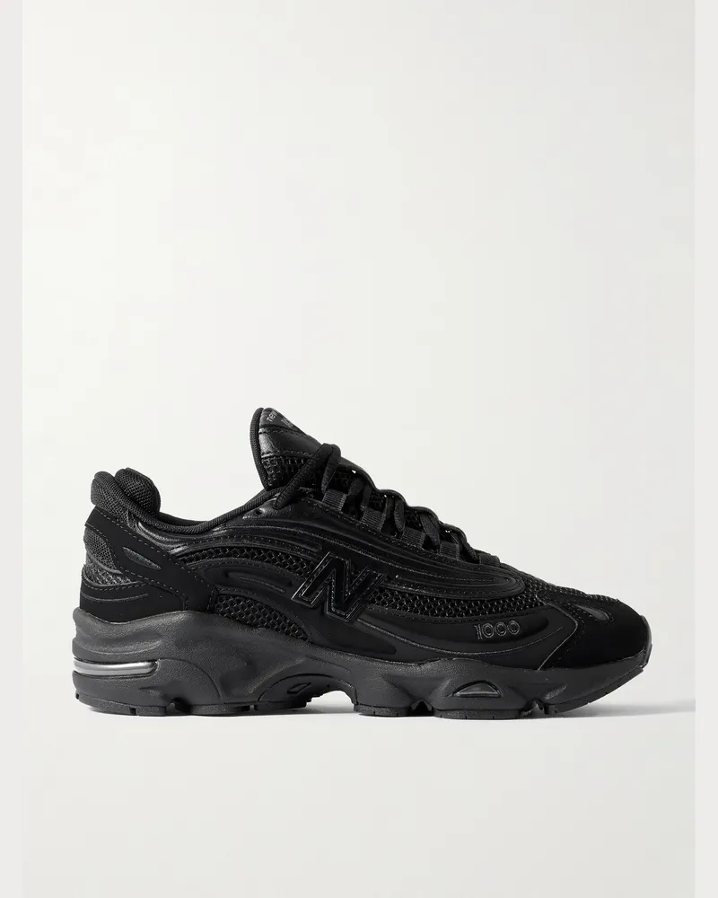 New Balance M1000 Sneakers aus Mesh mit Logoapplikation Schwarz