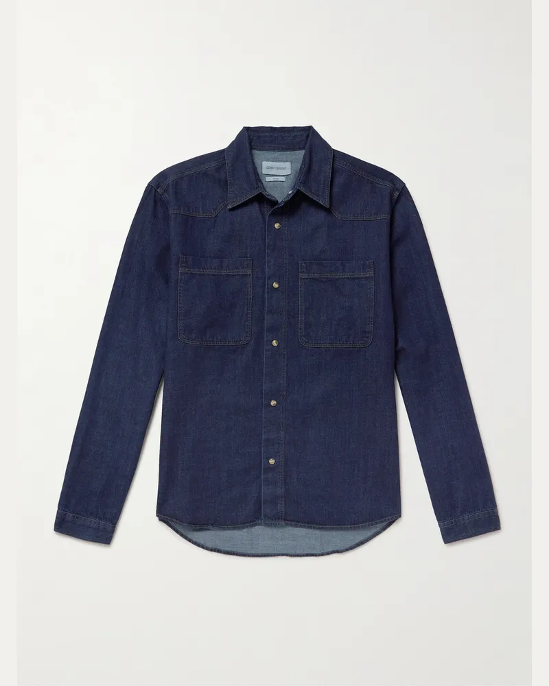 Oliver Spencer Quito Jeanshemd Blau