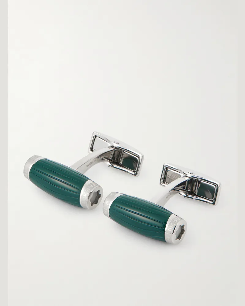 Montblanc Starwalker Silver and Resin Cufflinks Silver