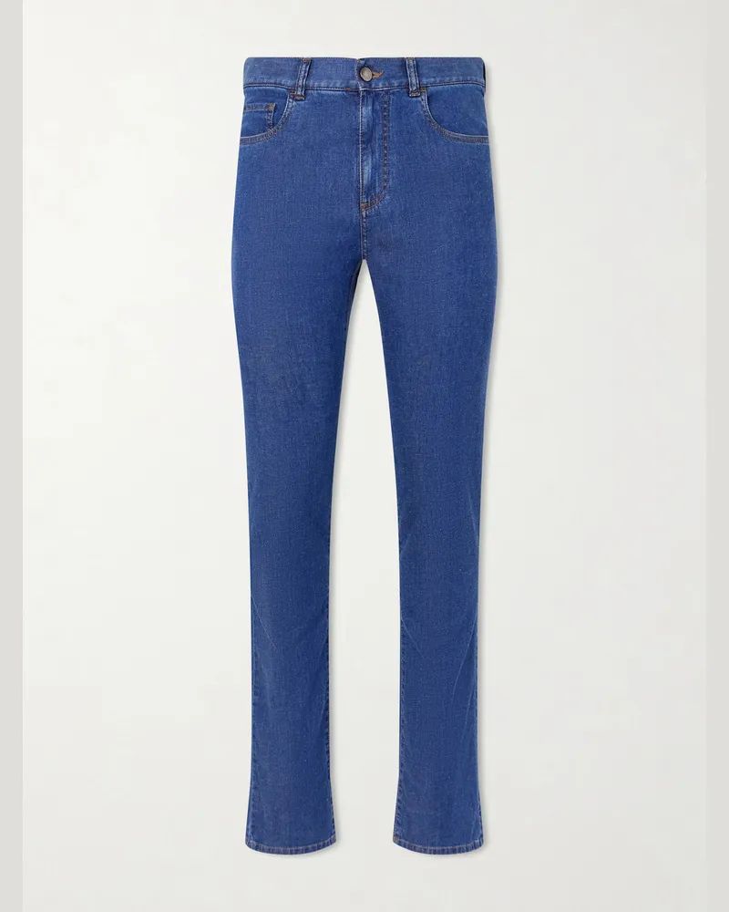 Canali Straight-Leg Jeans Blue