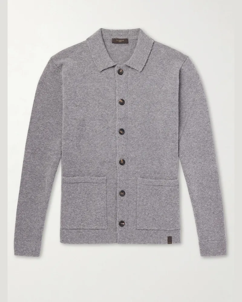 Slowear Zanone Wool-Blend Cardigan Gray