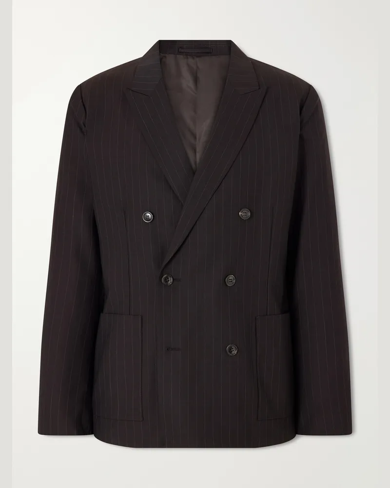 NN 07 Jordin 10037 Double-Breasted Recycled Blazer Brown