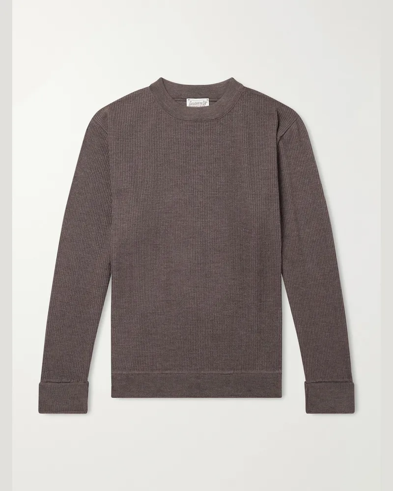 S.N.S Herning Stamina Virgin Wool Sweater Brown