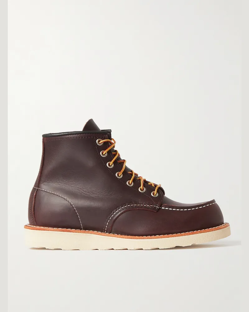 Red Wing Shoes Classic Moc Leather Boots Braun