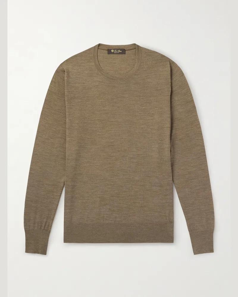 Loro Piana Pullover aus Wish®-Schurwolle Braun