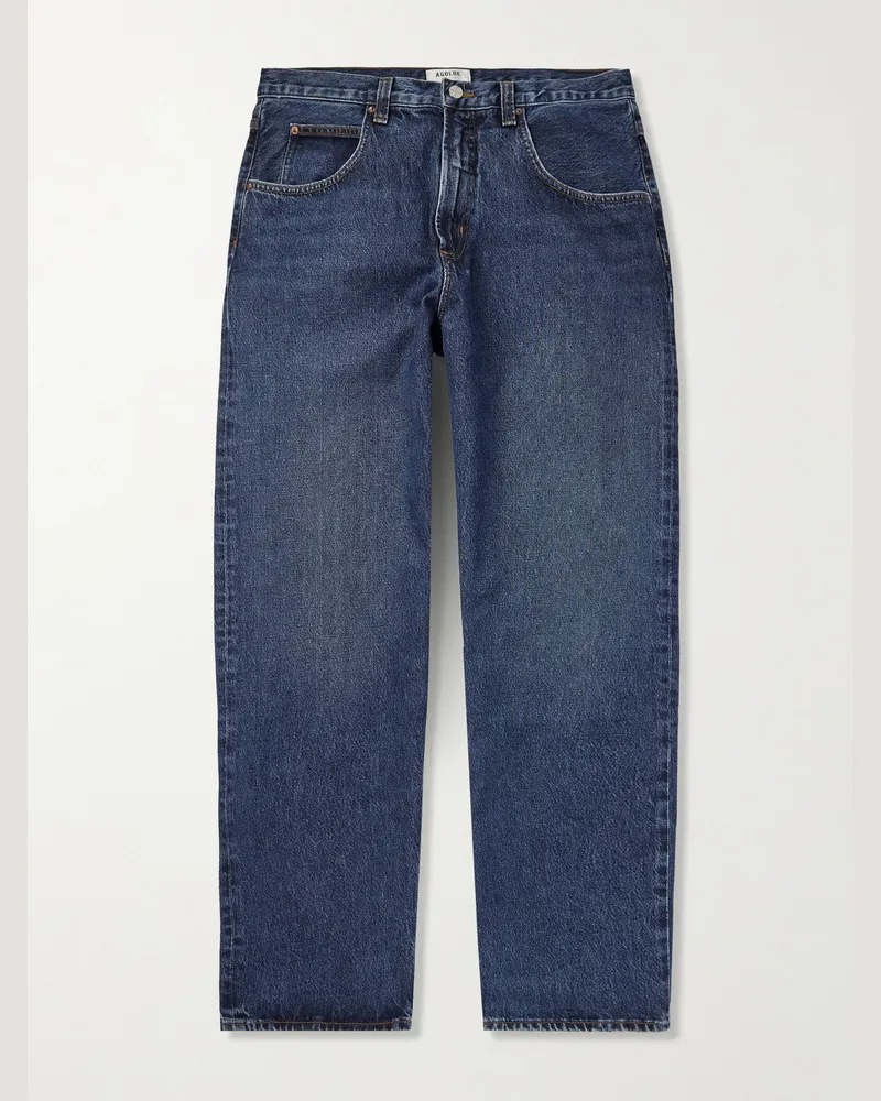 AGOLDE Fusion gerade geschnittene Jeans aus Bio-Denim Blau