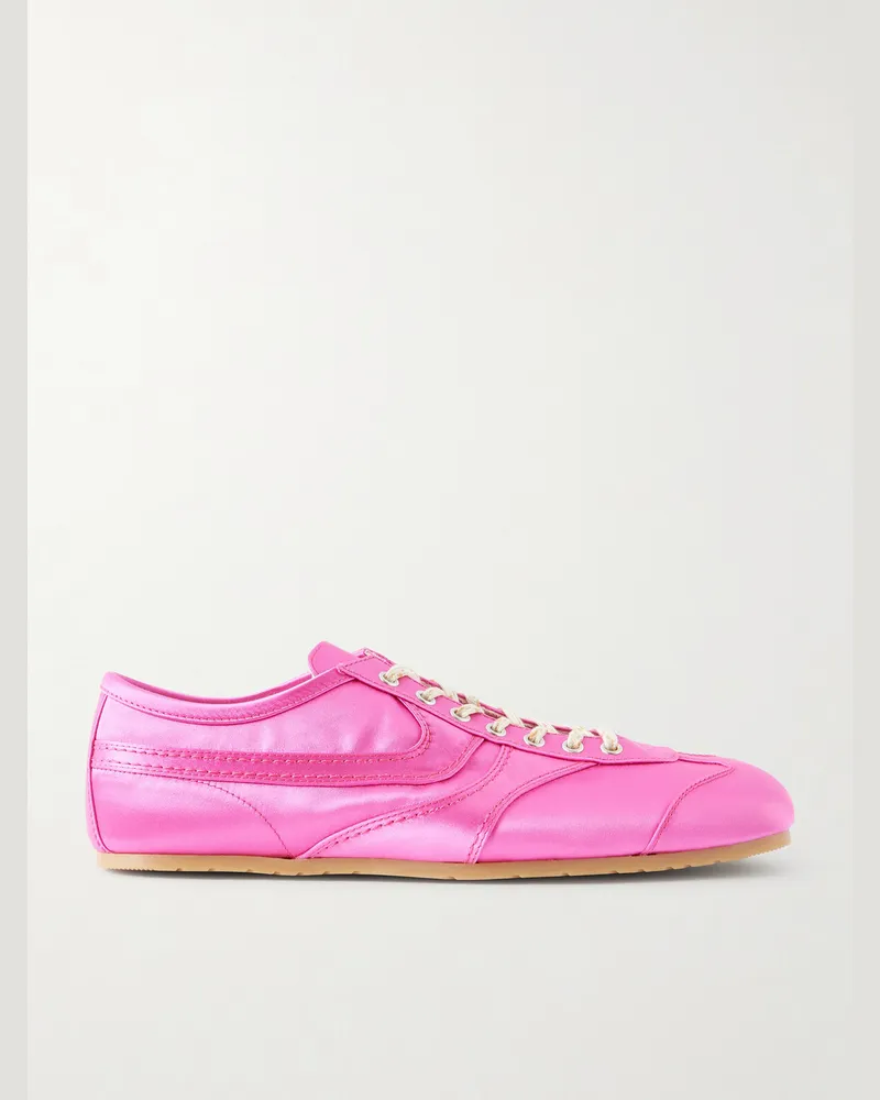 Dries van Noten Sneakers aus Satin Pink