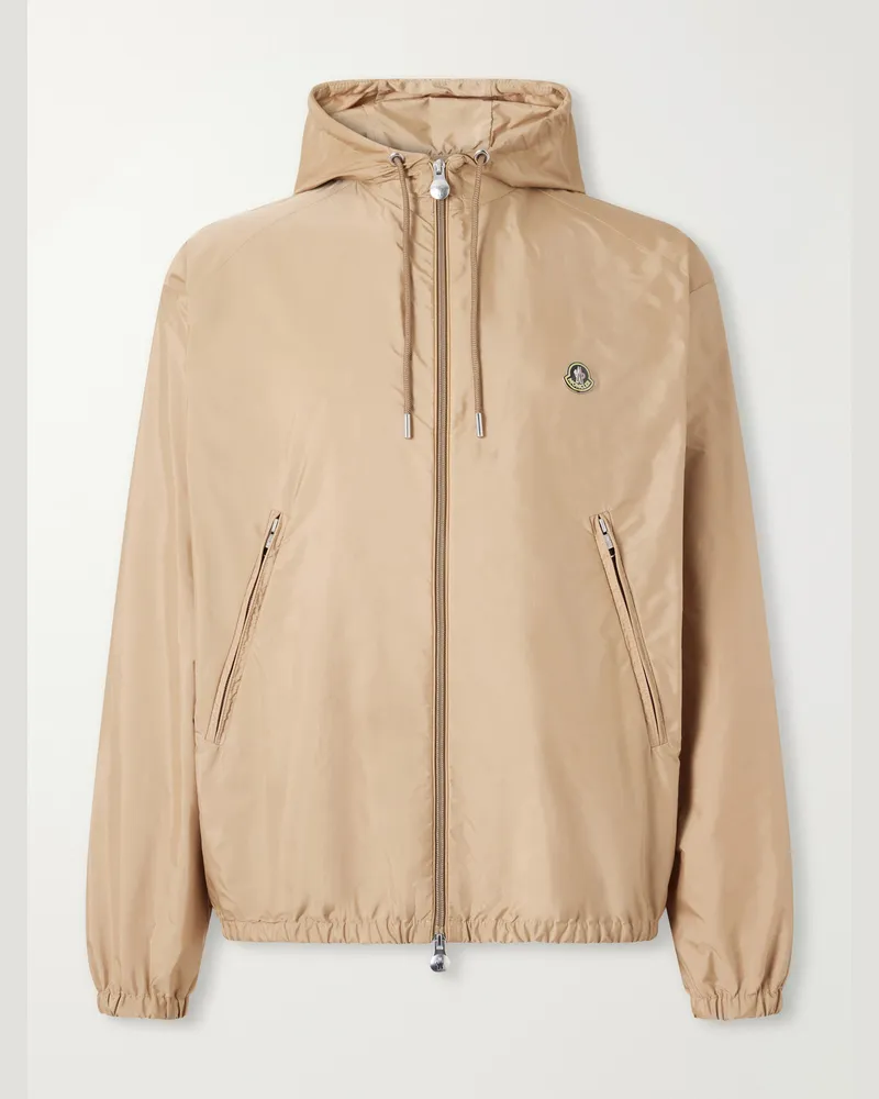Moncler Hooded Shell Jacket Brown