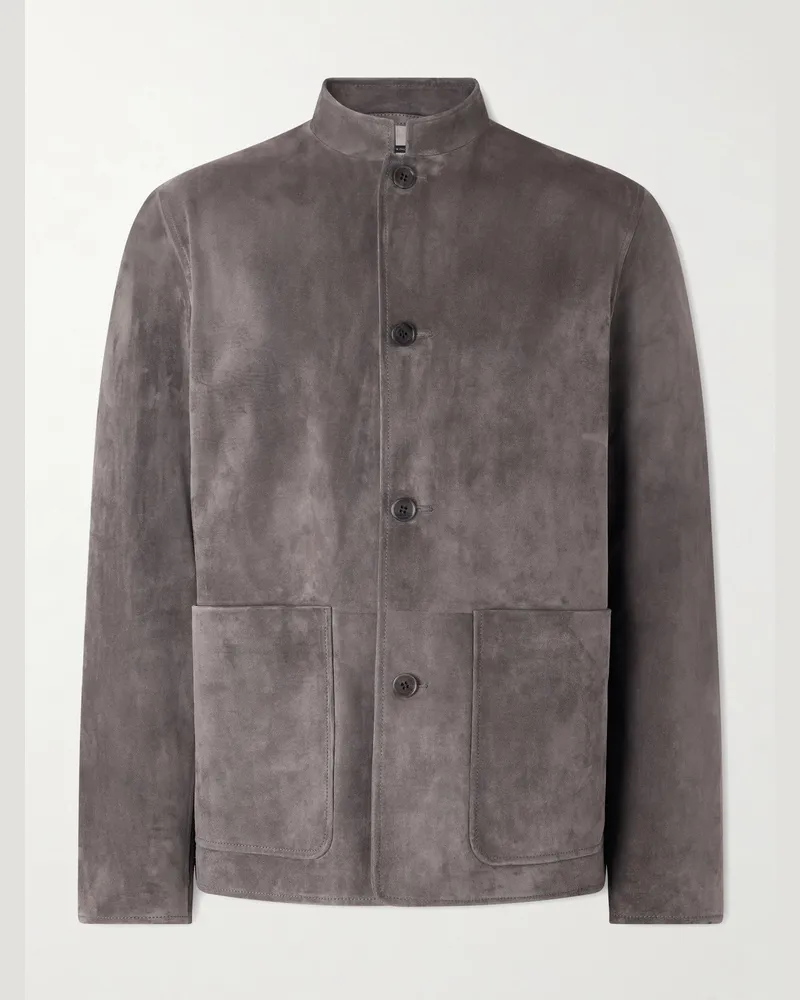 Dunhill Suede Jacket Gray