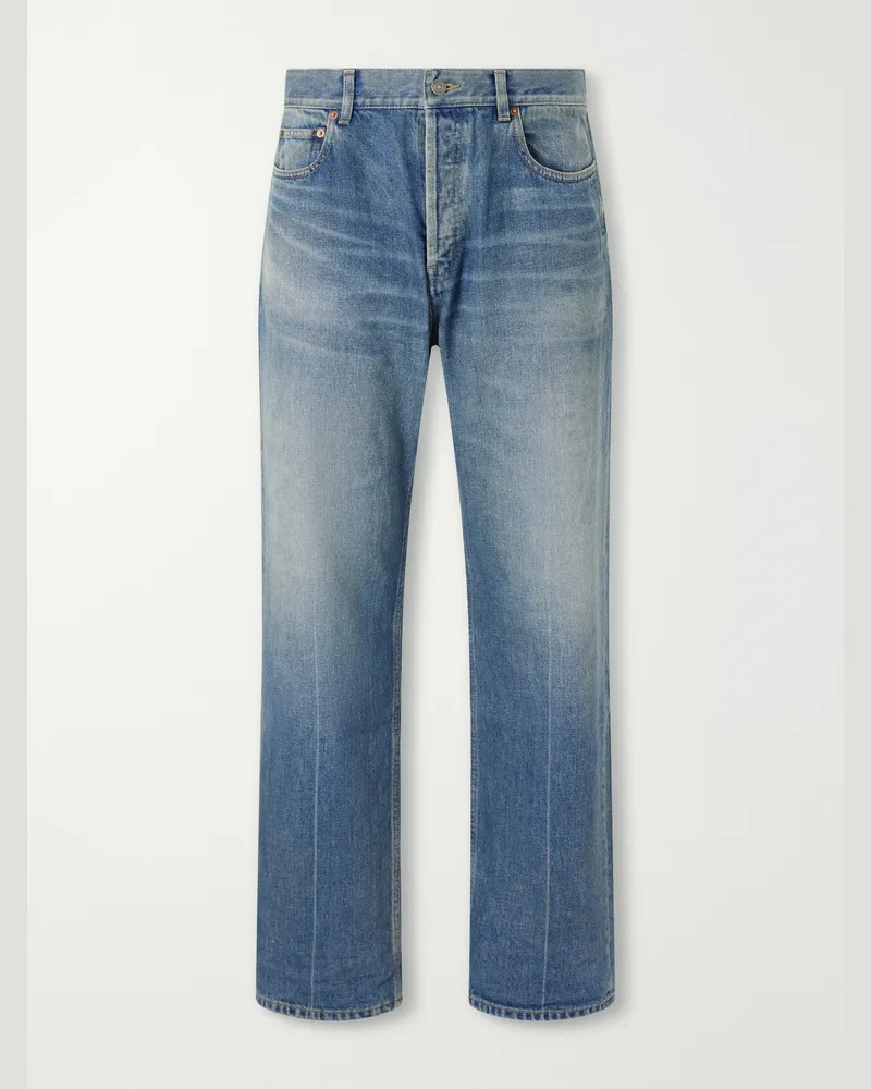 Saint Laurent Straight-Leg Jeans Blue