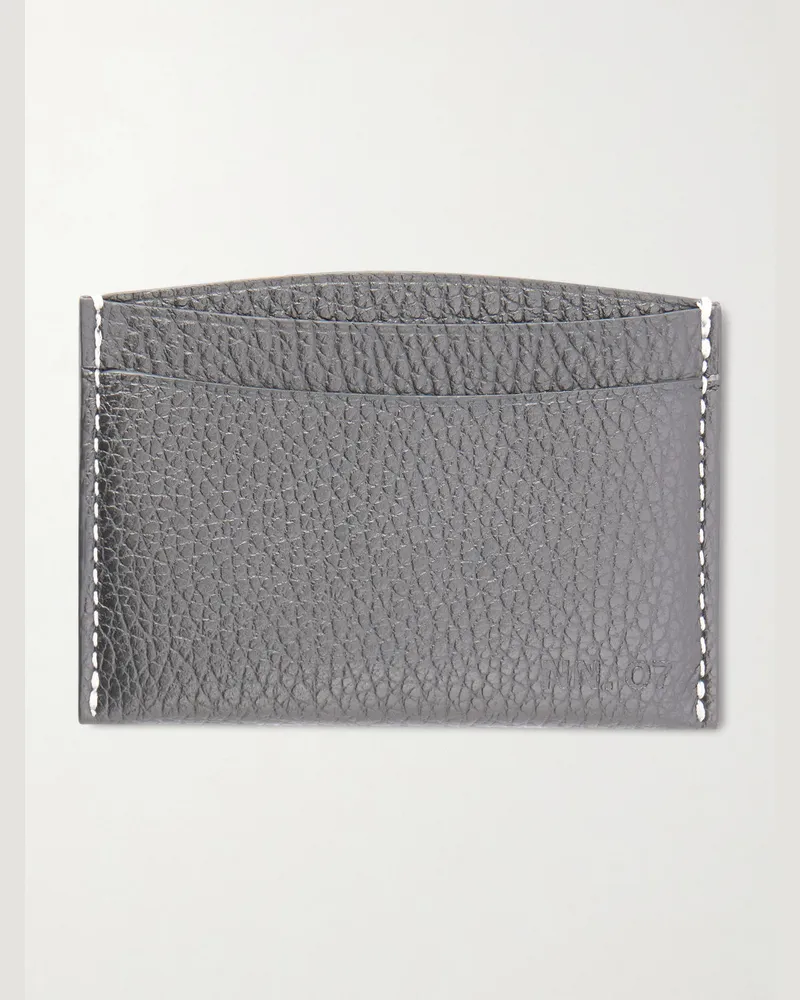 NN 07 Kard 90023 Kartenetui aus vollnarbigem Leder Schwarz