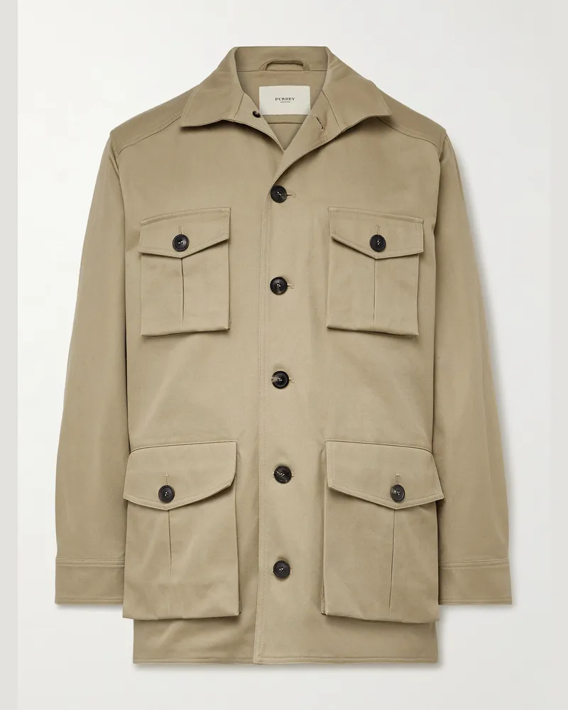 PURDEY Roxburgh Jacke aus Baumwoll-Twill Neutral