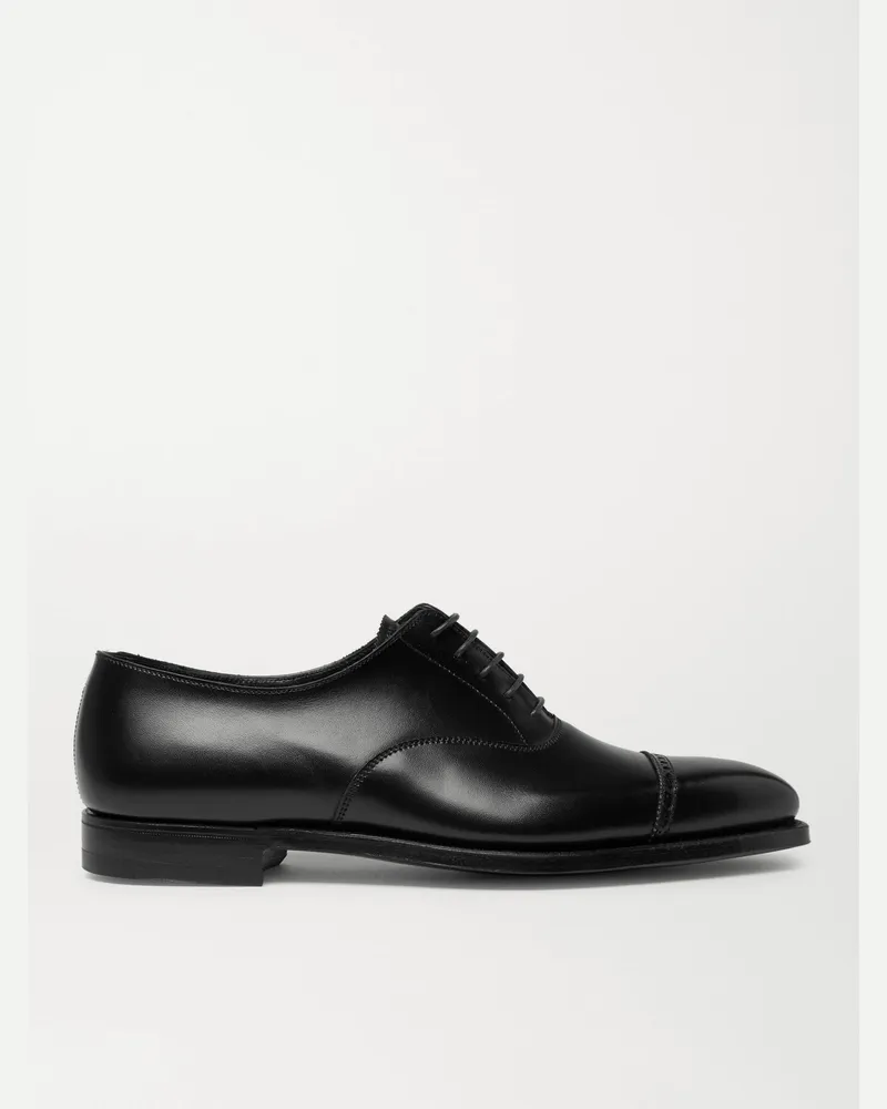 George Cleverley Charles Cap-Toe Oxford-Schuhe aus Leder Schwarz
