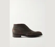 Lanark Waxed-Suede Desert Boots