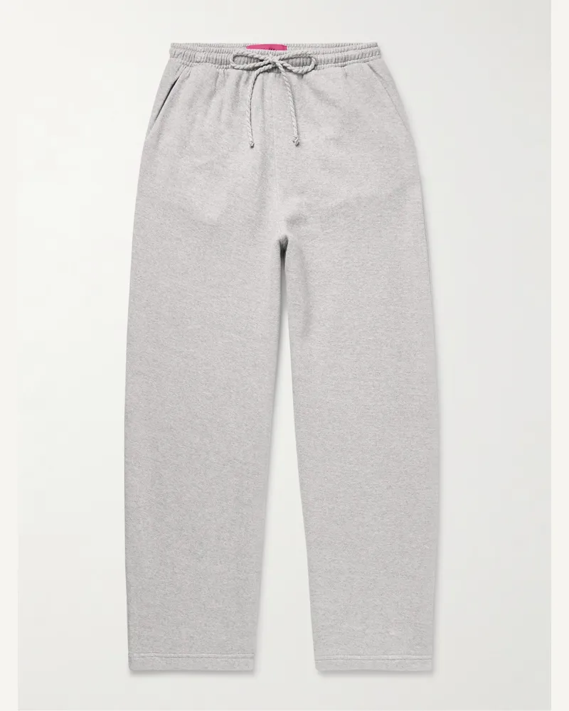 The Elder Statesman Daily weit geschnittene Jogginghose aus Jersey aus einer Baumwoll-Kaschmirmischung Grau
