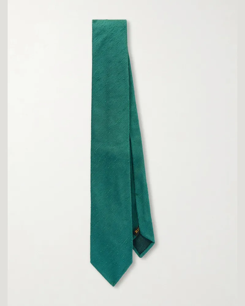Rubinacci 9cm Silk Tie Green