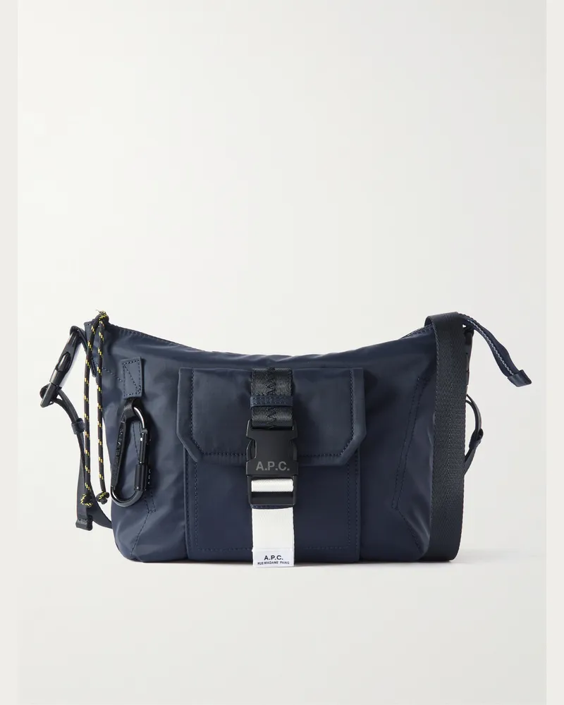 A.P.C. Trek Shell Messenger Bag Blue