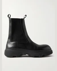 Burberry Chelsea Boots aus Leder Schwarz