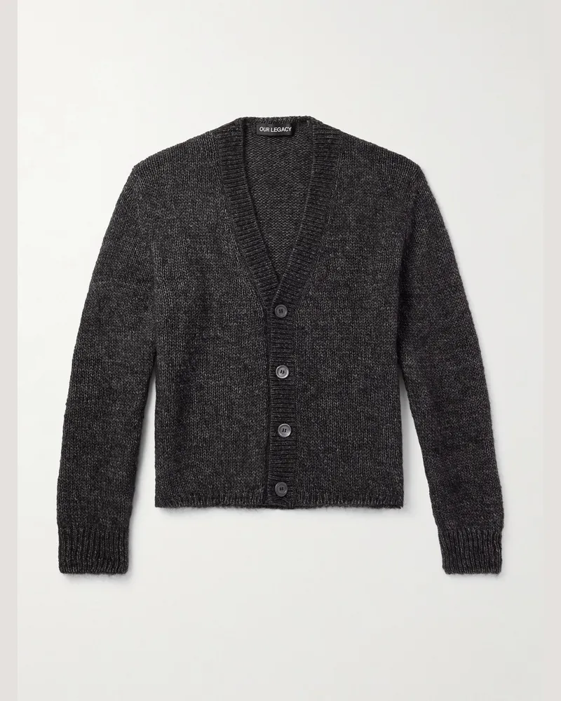 Our Legacy Academy Cardigan aus einer Alpakawoll-Wollmischung Grau